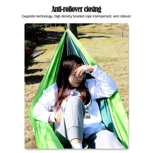 Load image into Gallery viewer, 230*90CM Outdoor Super Light Hammock Nylon Parachute Cloth Fabric Picnic Camping Leisure Hanging Chair Single Model
