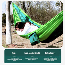 Load image into Gallery viewer, 230*90CM Outdoor Super Light Hammock Nylon Parachute Cloth Fabric Picnic Camping Leisure Hanging Chair Single Model
