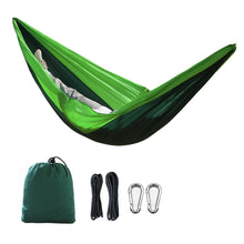 Load image into Gallery viewer, 230*90CM Outdoor Super Light Hammock Nylon Parachute Cloth Fabric Picnic Camping Leisure Hanging Chair Single Model
