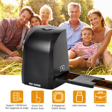 Load image into Gallery viewer, 135 Film Slide Scanner Converter Portable Negative Film Scanner 8 Megapixel CMOS Slides &amp; Negatives to Digital JPEG Photos
