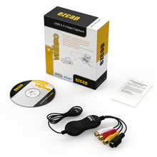 Load image into Gallery viewer, EZCAP AV S-Video USB 2.0 Audio Video Capture Card Plate Converter Adapter DVD DVR VHS for Win7 /8 /win10 Mac OS X 10.10
