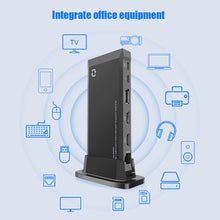 Load image into Gallery viewer, 13 in 1 Type C HUB Vertical USB 3.0 Dock Station 4K HDMI PD 100W Charging USB-C Splitter Card Reader Ethernet Adapter for Laptop
