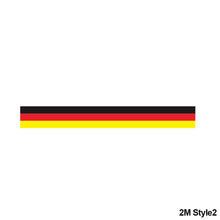 Load image into Gallery viewer, 1M/2M/3M X 15cm Width Car Stickers and Decals For BMW Vinyl Auto Side Body Strip Decal Germany Italy French Russia Spain National Flag Pesonalized
