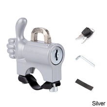 Load image into Gallery viewer, Universal Motorcycle Helmet Lock Bike Handlebar Helmet Anti-theft Safety Metal Lock Accessories
