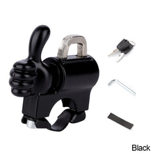 Load image into Gallery viewer, Universal Motorcycle Helmet Lock Bike Handlebar Helmet Anti-theft Safety Metal Lock Accessories
