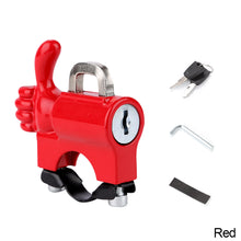 Load image into Gallery viewer, Universal Motorcycle Helmet Lock Bike Handlebar Helmet Anti-theft Safety Metal Lock Accessories
