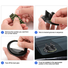 Load image into Gallery viewer, Car Rotation Temporary Parking Card Phone Number Card Plate Hidden Switch For GPS Navigation Bracket Accessories
