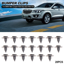 Load image into Gallery viewer, 20Pcs Car Auto Wheel Arch Trim Grey Clips Fasteners Rivets Car Interior For BMW Mini Cooper R50 R52 R53 R56 F56
