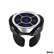 Load image into Gallery viewer, Car Wireless Bluetooth Media Button Remote Controller Motorcycle Bike Steering Wheel MP3 Music Play For IOS Android
