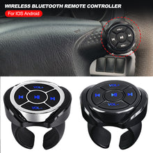 Load image into Gallery viewer, Car Wireless Bluetooth Media Button Remote Controller Motorcycle Bike Steering Wheel MP3 Music Play For IOS Android
