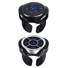 Load image into Gallery viewer, Car Wireless Bluetooth Media Button Remote Controller Motorcycle Bike Steering Wheel MP3 Music Play For IOS Android
