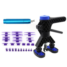 Load image into Gallery viewer, Multi-Purpose Adjustable Car Dent Repair Lifter Tools Handle Puller Paintless Dent Pit Removal Repair Tool Complete Tools with 28Pcs Pads Kit
