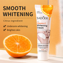 Load image into Gallery viewer, VC Underarm Whitening Cream Armpits Neck Leg Skin Whitening Moisturizing Brightening Cream Women Body Care Cream
