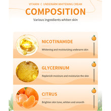 Load image into Gallery viewer, VC Underarm Whitening Cream Armpits Neck Leg Skin Whitening Moisturizing Brightening Cream Women Body Care Cream
