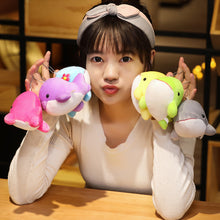 Load image into Gallery viewer, 1pc Dolphin Plush Toy with Flower Cute Ocean Fish Toys Key Chain Pendant Gifts for Children Kids Toy Wedding Gifts
