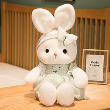 Load image into Gallery viewer, 40cm Cute Rabbit Plush Toy with Bow Knot Hair Band Long Ear Soft Stuffed Bunny Doll Sleeping Toy Girls Kids Baby Plush Animal Birthday Gifts
