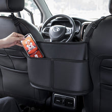 Load image into Gallery viewer, Leather Car Storage Bag Organizers Between Front Seats Auto Consoles Organize Tissue Pocket Car Seats Gap Filler Organizer Storage Bag
