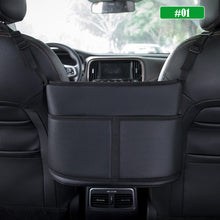 Load image into Gallery viewer, Leather Car Storage Bag Organizers Between Front Seats Auto Consoles Organize Tissue Pocket Car Seats Gap Filler Organizer Storage Bag
