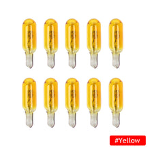 Load image into Gallery viewer, 10Pcs W2W T5 12V 1.2W Car Halogen Lamp Instrument Lights Dashboard T5 Led Bulb Instrument Lamp Auto Car Interior Light

