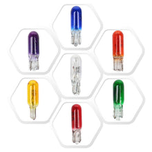 Load image into Gallery viewer, 10Pcs W2W T5 12V 1.2W Car Halogen Lamp Instrument Lights Dashboard T5 Led Bulb Instrument Lamp Auto Car Interior Light
