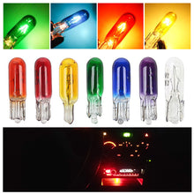 Load image into Gallery viewer, 10Pcs W2W T5 12V 1.2W Car Halogen Lamp Instrument Lights Dashboard T5 Led Bulb Instrument Lamp Auto Car Interior Light
