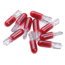 Load image into Gallery viewer, 10Pcs W2W T5 12V 1.2W Car Halogen Lamp Instrument Lights Dashboard T5 Led Bulb Instrument Lamp Auto Car Interior Light
