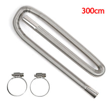 Load image into Gallery viewer, 60cm 100cm 120cm 150cm 200cm 250cm 300cm Stainless Steel Air Diesel Parking Heater Exhaust Pipe Tube Gas Vent Hose for Car Truck Van
