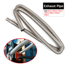Load image into Gallery viewer, 60cm 100cm 120cm 150cm 200cm 250cm 300cm Stainless Steel Air Diesel Parking Heater Exhaust Pipe Tube Gas Vent Hose for Car Truck Van
