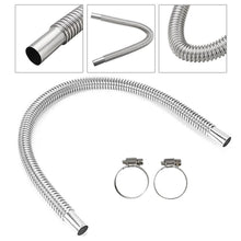 Load image into Gallery viewer, 60cm 100cm 120cm 150cm 200cm 250cm 300cm Stainless Steel Air Diesel Parking Heater Exhaust Pipe Tube Gas Vent Hose for Car Truck Van

