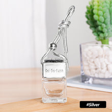 Load image into Gallery viewer, Car Hanging Air Freshener 8ML Empty Glass Perfume Bottle Rearview Mirror Ornament Car-Styling Essential Oils Fragrance Organizer
