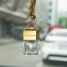 Load image into Gallery viewer, Car Hanging Air Freshener 8ML Empty Glass Perfume Bottle Rearview Mirror Ornament Car-Styling Essential Oils Fragrance Organizer
