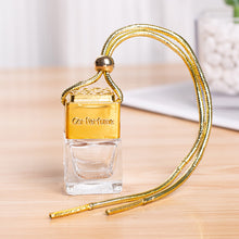 Load image into Gallery viewer, Car Hanging Air Freshener 8ML Empty Glass Perfume Bottle Rearview Mirror Ornament Car-Styling Essential Oils Fragrance Organizer

