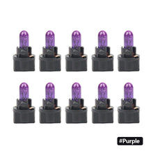 Load image into Gallery viewer, 10Pcs T5 12v 1.2W SMD LED Car Light Automobiles Light-emitting Diode Instrument Gauge Dashboard Light Bulbs Auto Interior Indicator Lamp
