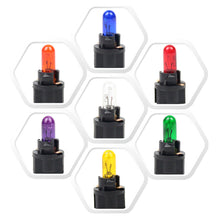 Load image into Gallery viewer, 10Pcs T5 12v 1.2W SMD LED Car Light Automobiles Light-emitting Diode Instrument Gauge Dashboard Light Bulbs Auto Interior Indicator Lamp
