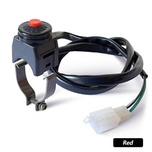 Load image into Gallery viewer, Universal Motorcycle Dual Sport Dirt Quad Start Horn Kill Off Stop Switch Button Horn Starter for ATV Sport Dirt Electric Bike Motorbike Accessories
