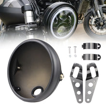 Load image into Gallery viewer, 7 Inch Retro Modified Motorcycle Headlight LED Headlight Housing Bucket Headlight Base Headlight Shell Bucket Housing Shell Trim Holder
