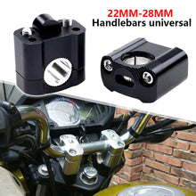 Load image into Gallery viewer, 2Pcs CNC 22mm 28mm Motorcycle Universal HandleBar Handle Fat Bar Risers Mount Clamp Adaptor For Pit Dirt Bike Racing Accessories ATV
