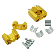 Load image into Gallery viewer, 2Pcs CNC 22mm 28mm Motorcycle Universal HandleBar Handle Fat Bar Risers Mount Clamp Adaptor For Pit Dirt Bike Racing Accessories ATV
