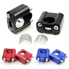 Load image into Gallery viewer, 2Pcs CNC 22mm 28mm Motorcycle Universal HandleBar Handle Fat Bar Risers Mount Clamp Adaptor For Pit Dirt Bike Racing Accessories ATV
