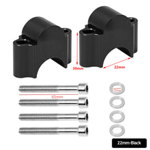 Load image into Gallery viewer, 2Pcs Universal CNC Motorcycle Handlebar Handle Fat Bar Risers Mount Clamp Adaptor 28mm 1 1/8" 22mm 7/8" For For BMW Suzuki Honda Yamaha ATV Scooter
