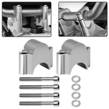 Load image into Gallery viewer, 2Pcs Universal CNC Motorcycle Handlebar Handle Fat Bar Risers Mount Clamp Adaptor 28mm 1 1/8" 22mm 7/8" For For BMW Suzuki Honda Yamaha ATV Scooter
