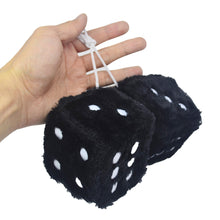 Load image into Gallery viewer, 2PCS Car Pendant Fuzzy Dice Dots Rear View Mirror Hangers Car Interior Decoration Auto Accessories Interior Ornaments Car-Styling
