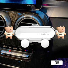 Load image into Gallery viewer, Gravity Car Mobile Phone Holder Cartoon Air Vent Clip Mount Mobile Cell Phone Stand In Car GPS Support For iPhone 13 12 Pro Xiaomi Samsung

