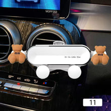 Load image into Gallery viewer, Gravity Car Mobile Phone Holder Cartoon Air Vent Clip Mount Mobile Cell Phone Stand In Car GPS Support For iPhone 13 12 Pro Xiaomi Samsung
