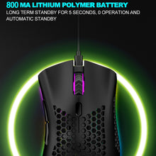 Load image into Gallery viewer, BM600 Rechargeable USB 2.4G Wireless RGB Light Honeycomb Gaming Mouse Desktop PC Computers Notebook Laptop Mice Mause Gamer Cute
