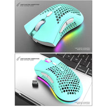 Load image into Gallery viewer, BM600 Rechargeable USB 2.4G Wireless RGB Light Honeycomb Gaming Mouse Desktop PC Computers Notebook Laptop Mice Mause Gamer Cute
