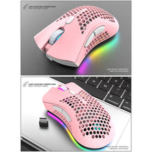 Load image into Gallery viewer, BM600 Rechargeable USB 2.4G Wireless RGB Light Honeycomb Gaming Mouse Desktop PC Computers Notebook Laptop Mice Mause Gamer Cute
