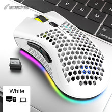 Load image into Gallery viewer, BM600 Rechargeable USB 2.4G Wireless RGB Light Honeycomb Gaming Mouse Desktop PC Computers Notebook Laptop Mice Mause Gamer Cute

