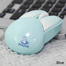 Load image into Gallery viewer, 2.4g Wireless Mouse Cute Kawaii Rabbit Shape Mice Ergonomic 3D Office Mute Mouse for Kid Girl Gift for Desktop Computer Laptop
