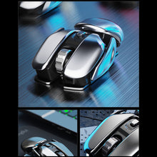 Load image into Gallery viewer, PX2 Metal 2 4G Rechargeable Wireless Mute 1600DPI Mouse 6 Buttons for PC Laptop Computer Gaming Office Home Waterproof Mouse
